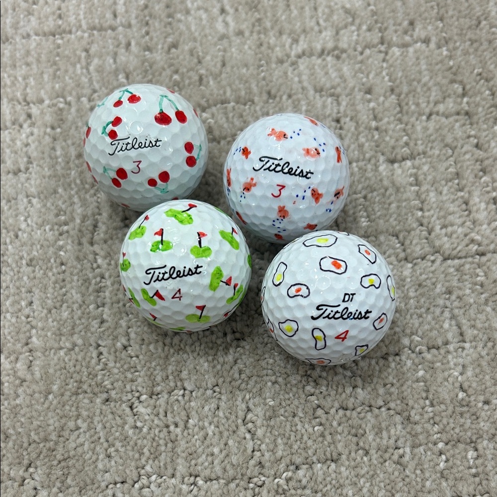 Titleist Golf balls are recycled and cleaned, hand decorated.